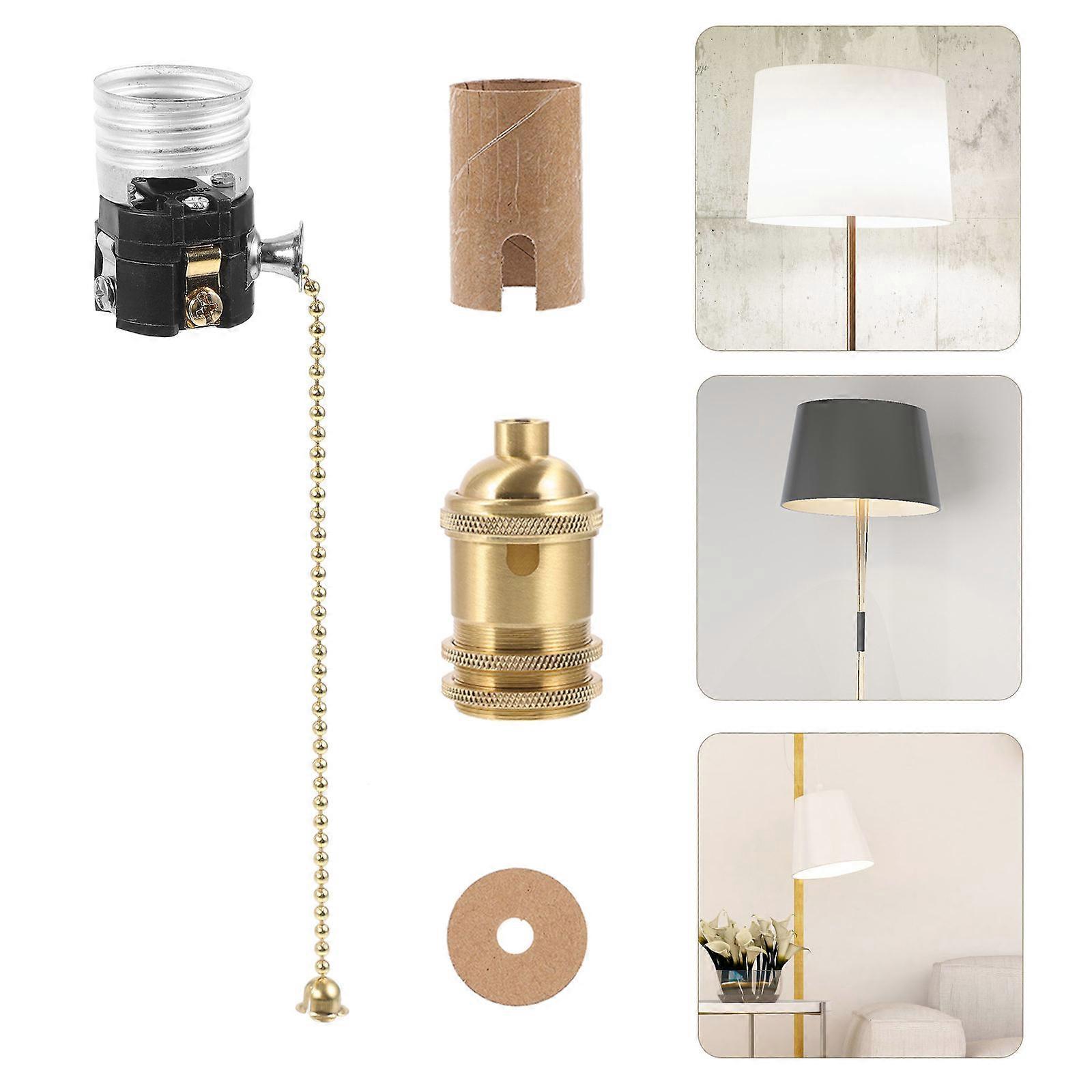 1套拉链灯具E27拉开关灯座吸顶灯座配件