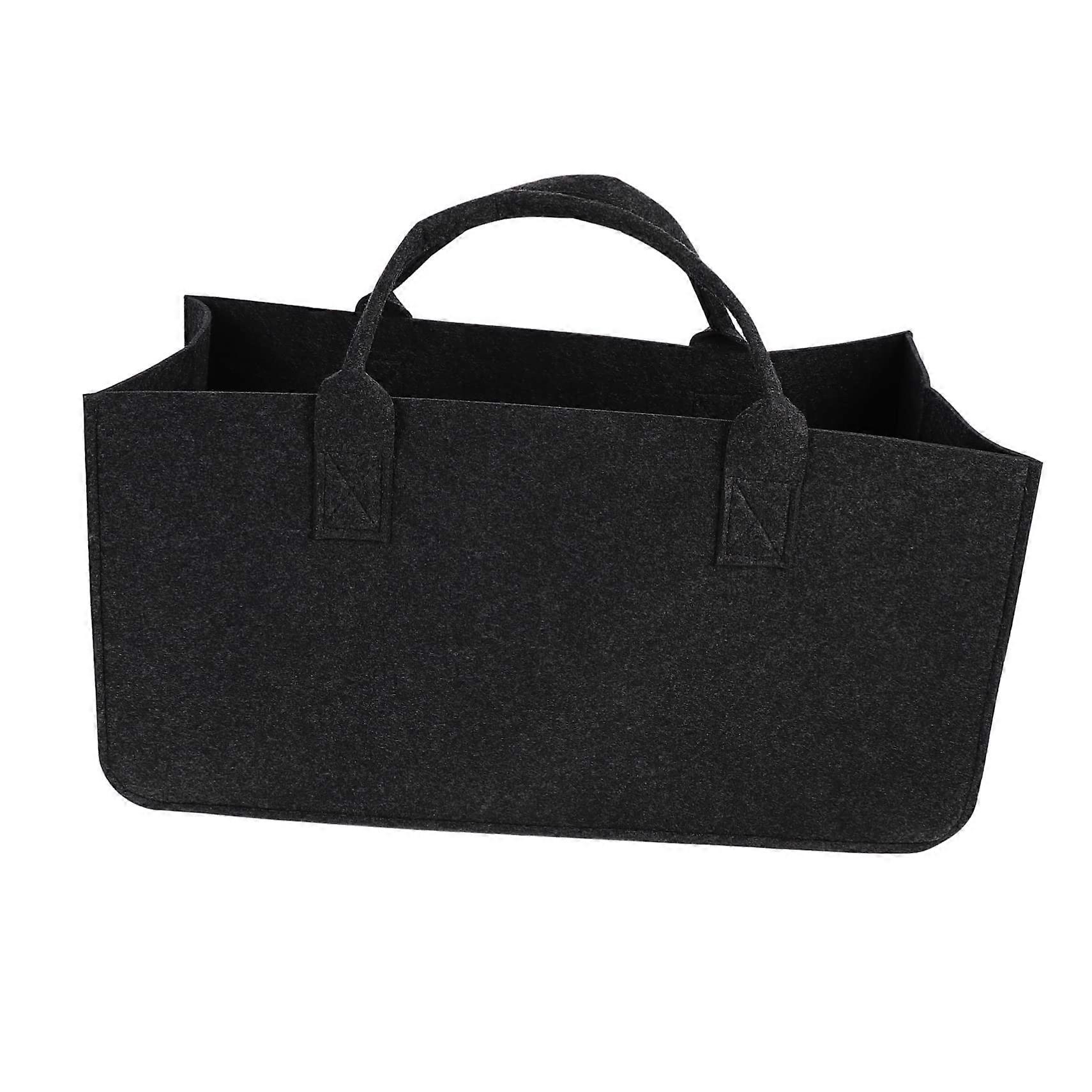 Felt Firewood Carrier Bag for Logs, Large Capacity MultiUse Storage Tote for Camping and Garden