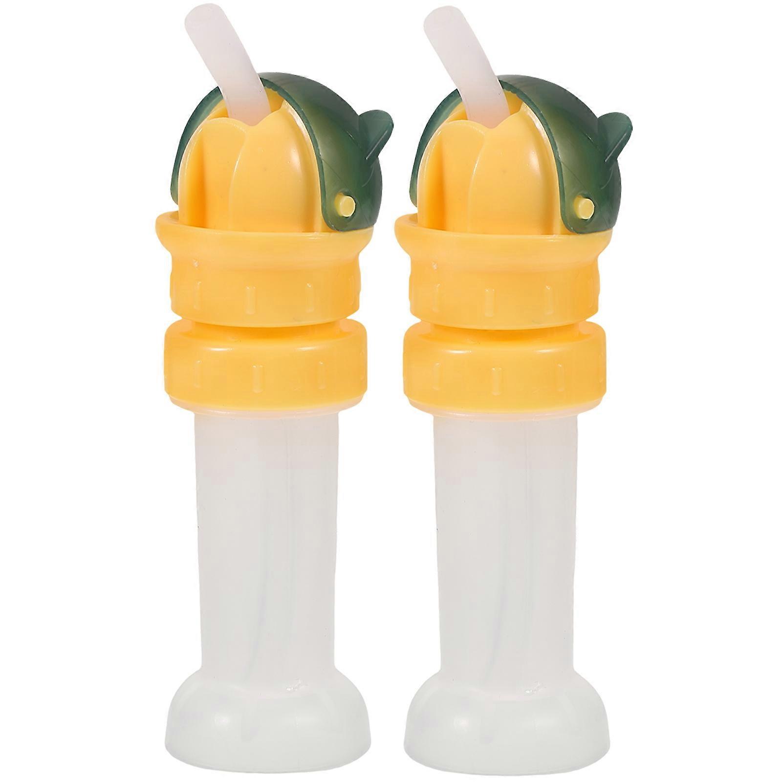 Reusable Bottle Lid With Straw Cap Set For Babies Leak Proof Stylish Design 4 Pcs Perfect For Traveling