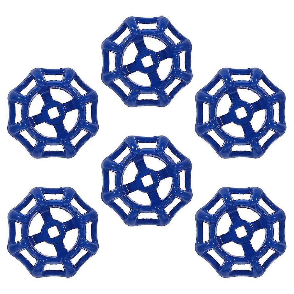 Water Valve Handle Metal Round Wheel Gate Valve 6Pcs Replacement Set