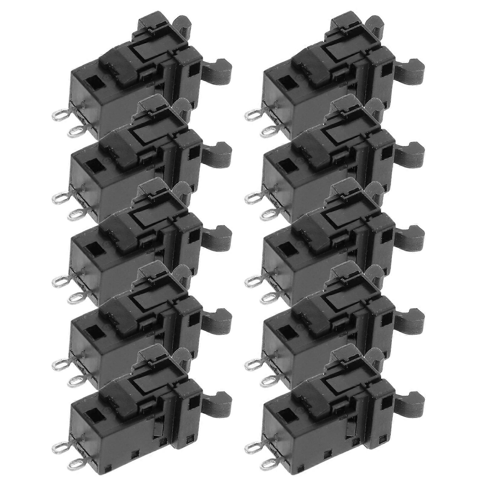 Latch Replacement for Touch Lid Bin Push Lock Assembly 10Pcs Black