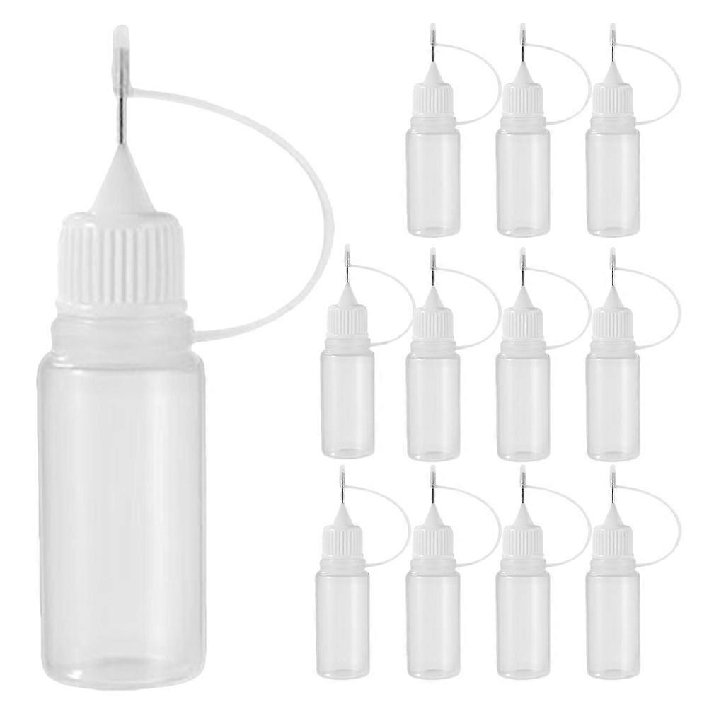 Needle Tip Glue Applicator Bottles for Accurate Liquid Addition 12Pcs