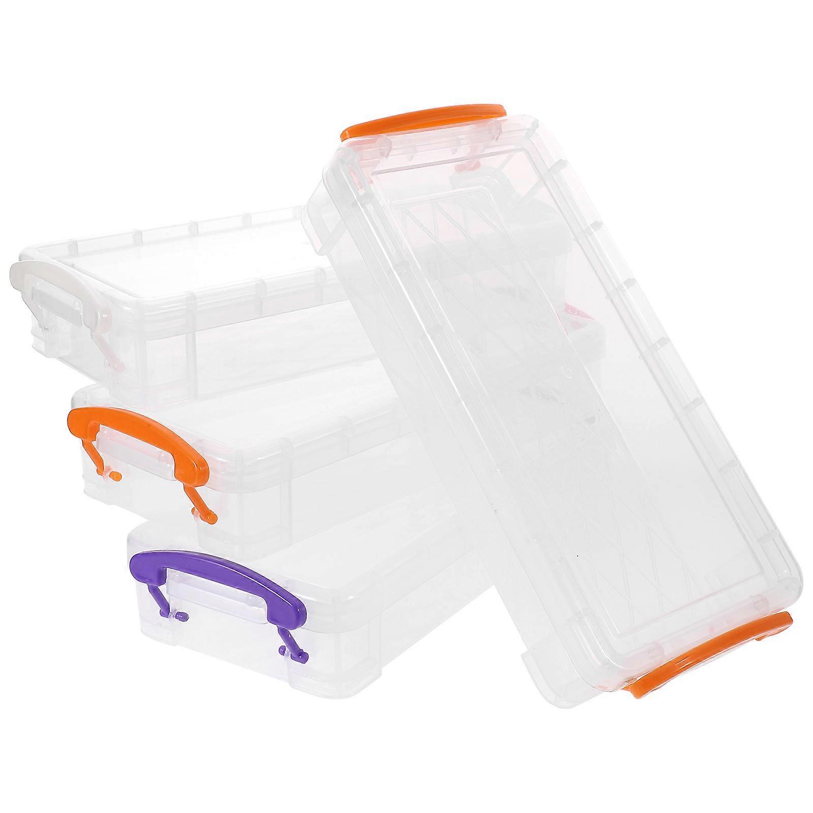 Plastic Pen Case for Storage Use with 8Pcs Large Capacity Pencil Box