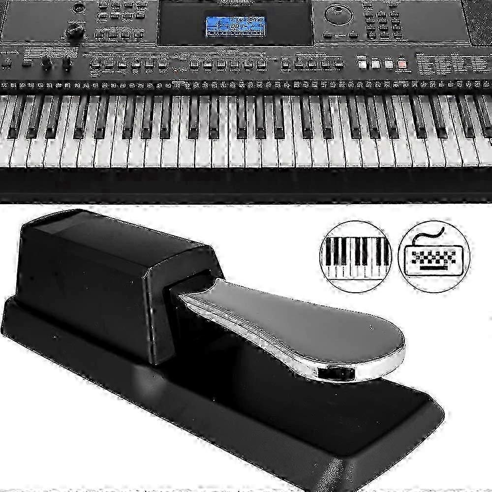 Professional Sustain Foot Controller for Yamaha, Roland & Casio Digital Pianos and MIDI Keyboards - Model D-V2 Edition 1209