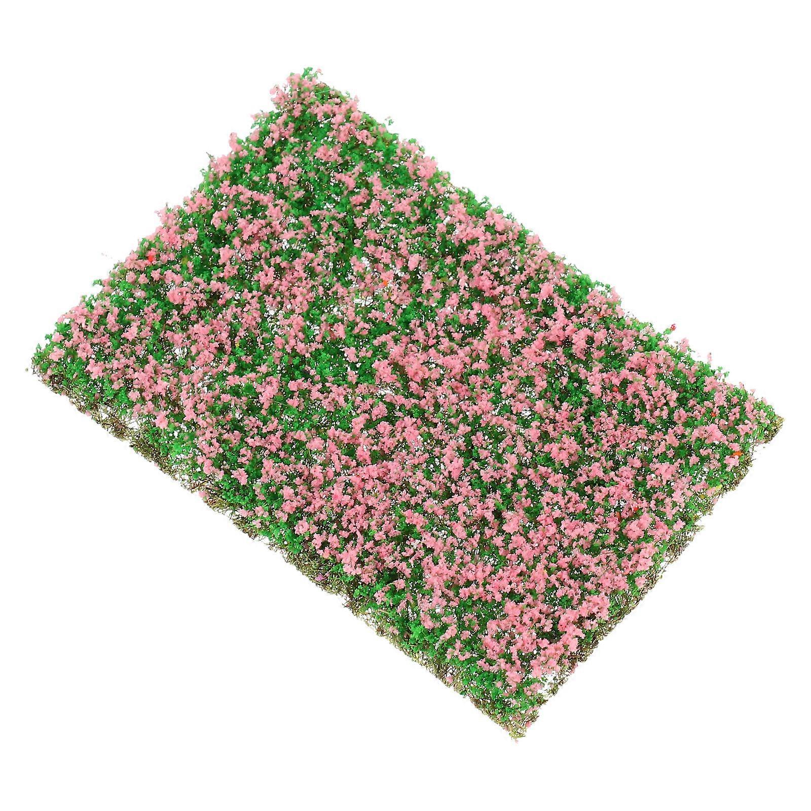 Artificial Grass Clusters Miniature Vegetation Groups for Railway Model Scenery Pink