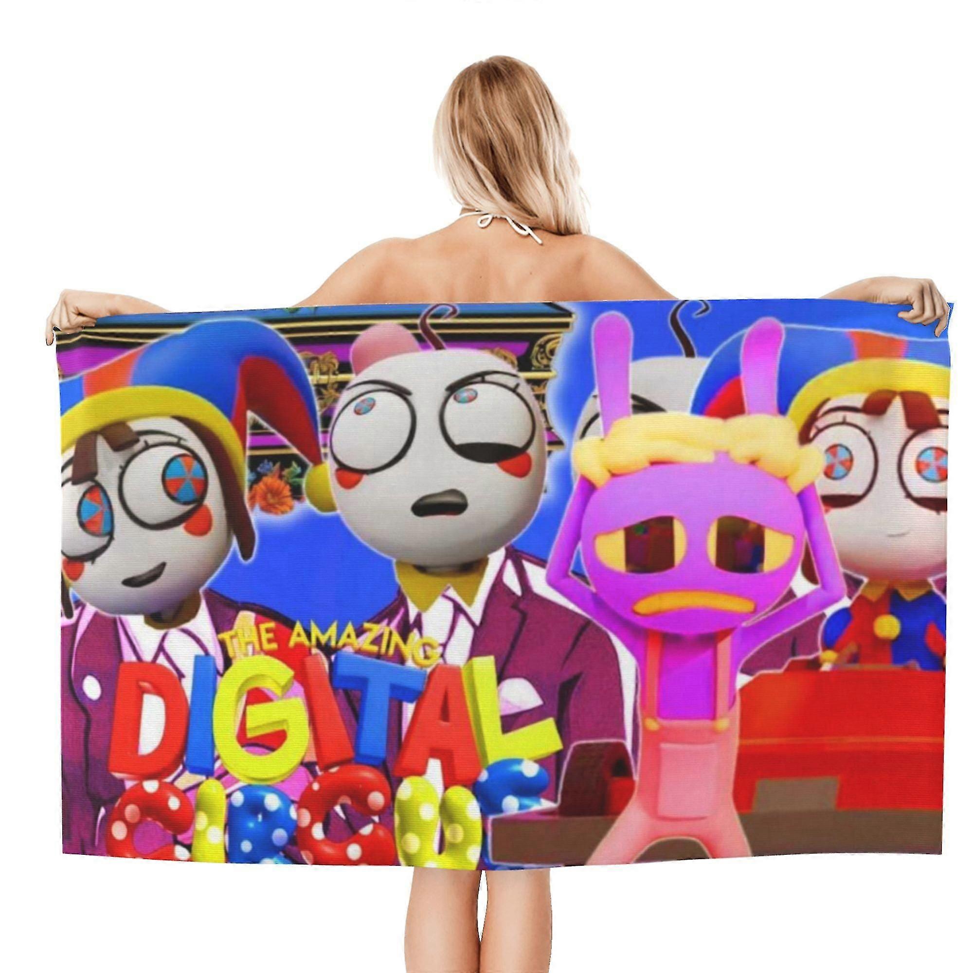 s2261 L'incredibile asciugamano da spiaggia digitale del circo in microfibra Asciugamano da spiaggia leggero oversize Bea MMgO2261