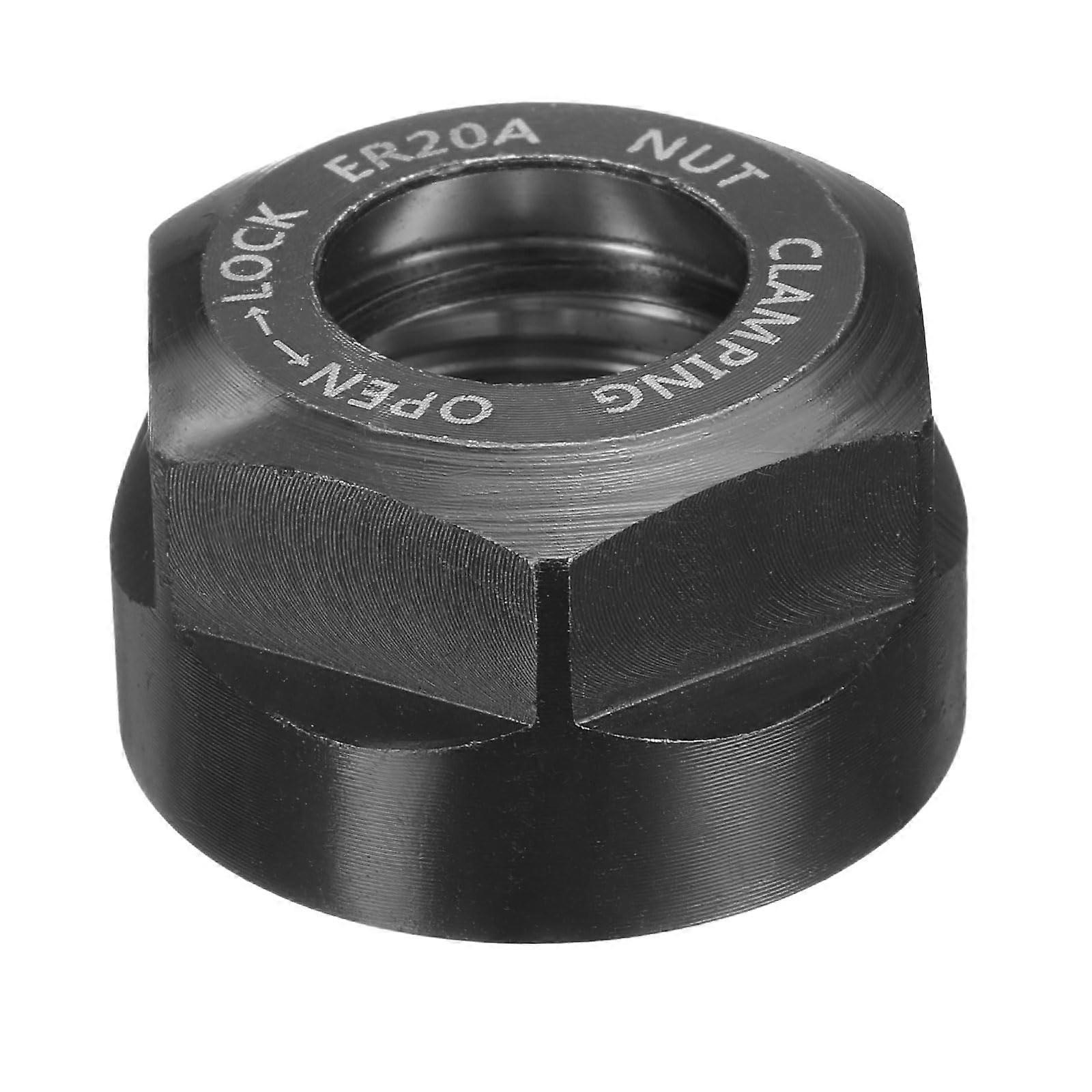 ER20A M25 Collet Nut 40Cr Alloy Steel for CNC Tool Holder Lathe Milling Precision Clamping