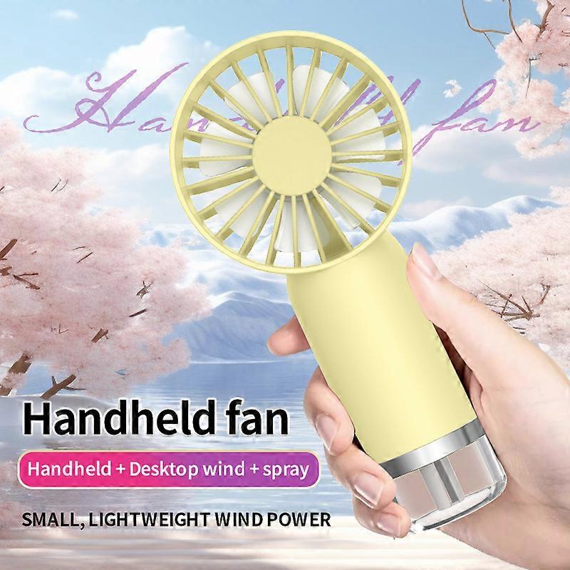 Handheld Spray Fan��Mini Air Conditioner USB Rechargeable Portable Humidifier Mist Cooler Cooling Spray Humidifier Fan for Office