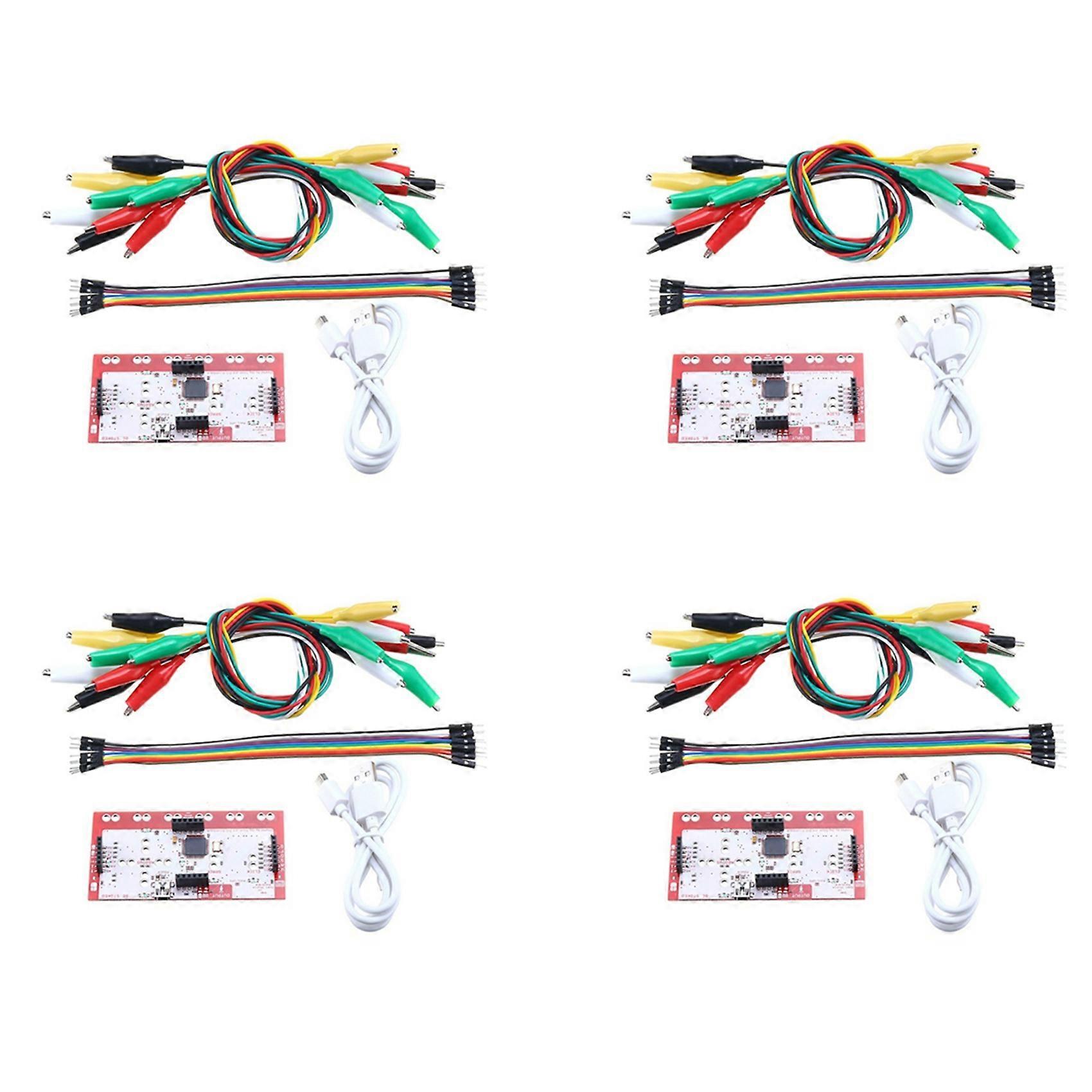 4Set for Makey Main Control Board Controller Module DIY Kit with USB Cable Clip for Makey Practical Child's Gifts