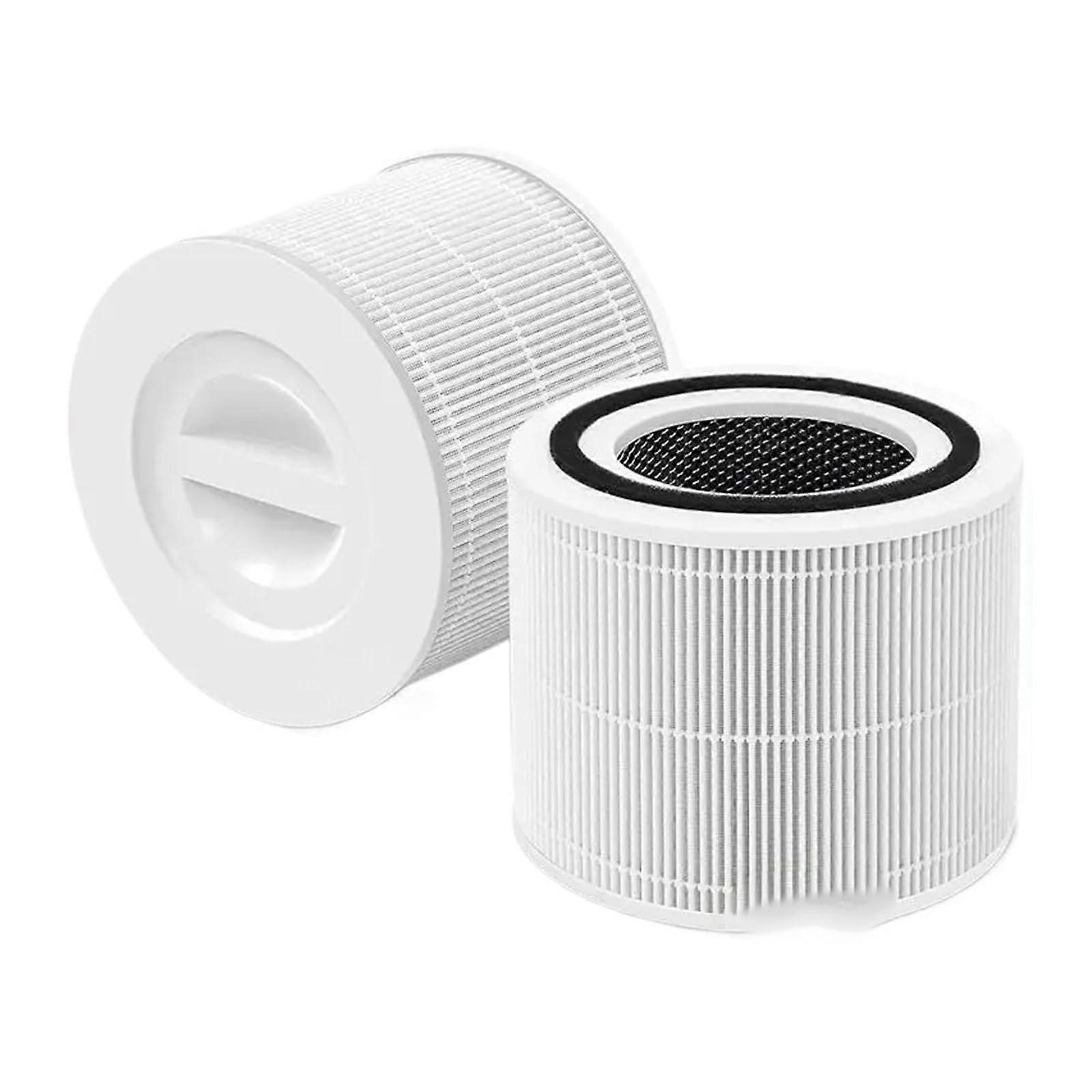 3in1 Replacement Filter 2 Pack for LEVOIT Core 300 Air Purifier with Low Wind Resistance