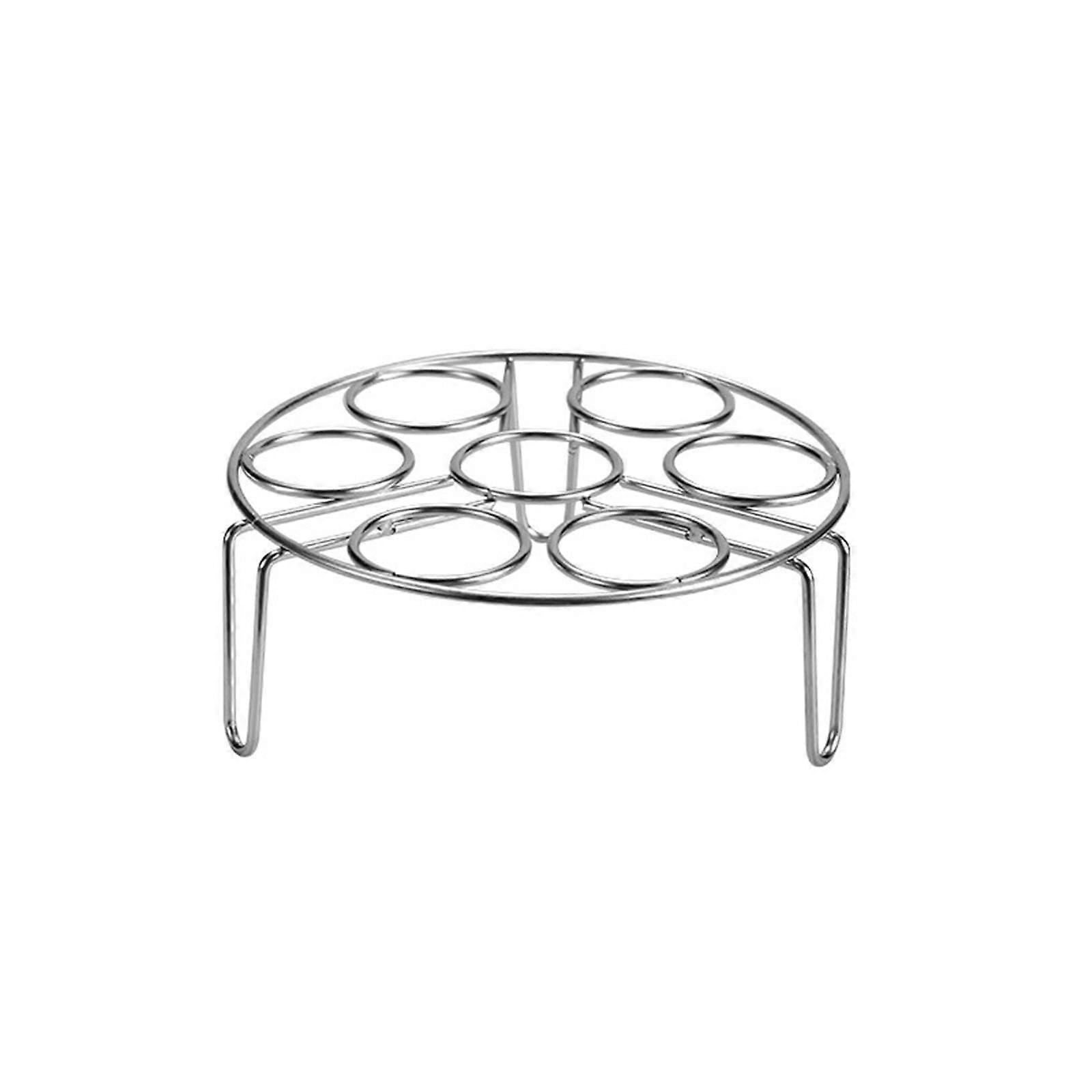 Egg Steaming Rack Multifunction Steel Trivet Stand for Efficient Cooking and Compact Kitchen Storage