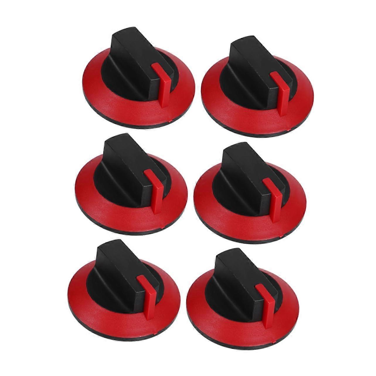 6pcs Gas Stove Knobs Replacement Heat Resistant Easy Install for Commercial Cooking Control