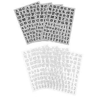 Trendige Nagelschablonen für die Maniküre – ideal für Partys und andere Anlässe – 9,4 x 3,6 x 0,3 cm – 4er-Set