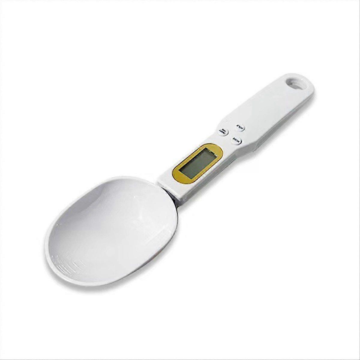1Pcs Spoon Scale Small Kitchen Scales Portable Handheld Scale Coffee Called High -Precision Kitchen Scale White