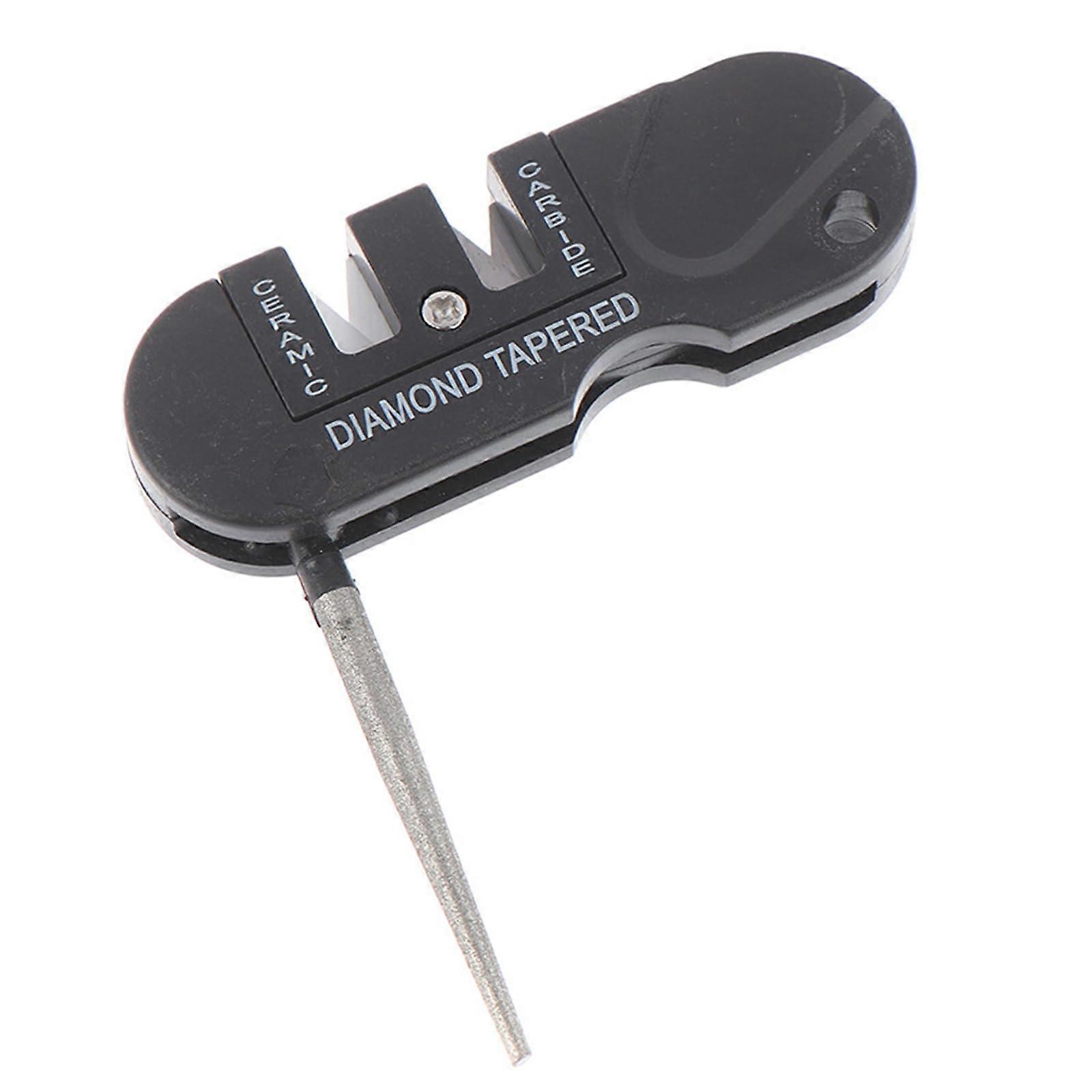 4 in 1 Pocket Knife Sharpener with Rust Remover for Outdoor and Kitchen Use