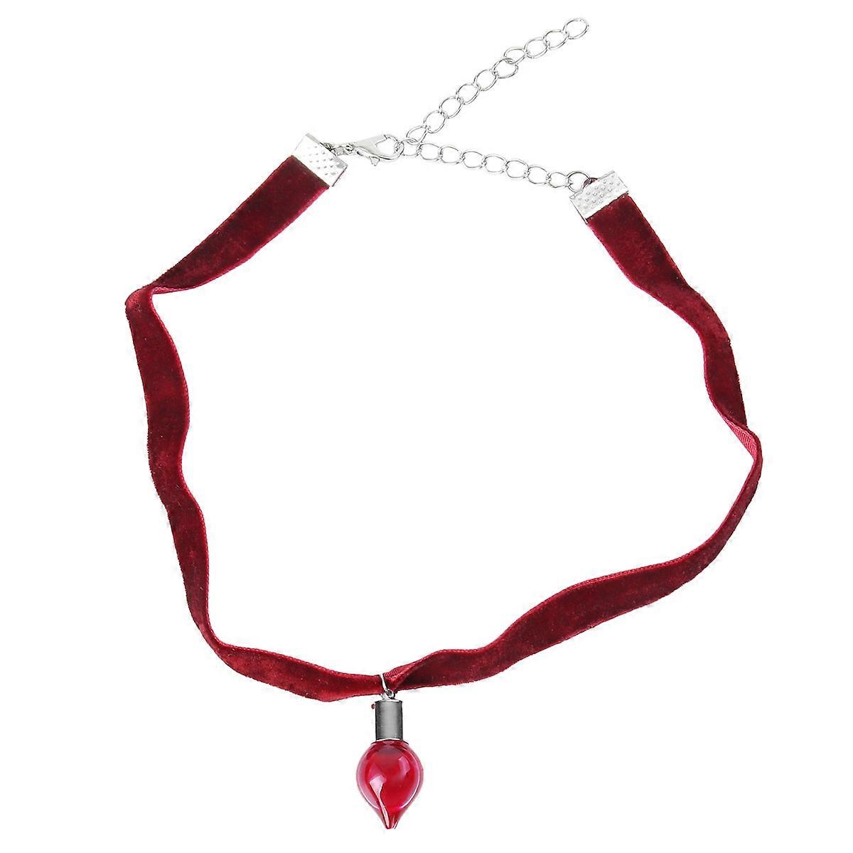 Adjustable Black Bottle Shape Neck Accessory For Halloween Feast 1Pc