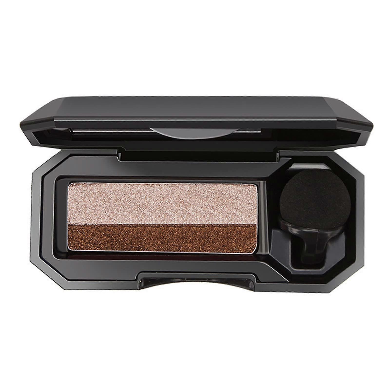 Glitter Eyeshadow Duo Waterproof Long Lasting Shimmer Eye Makeup with Sponge Applicator