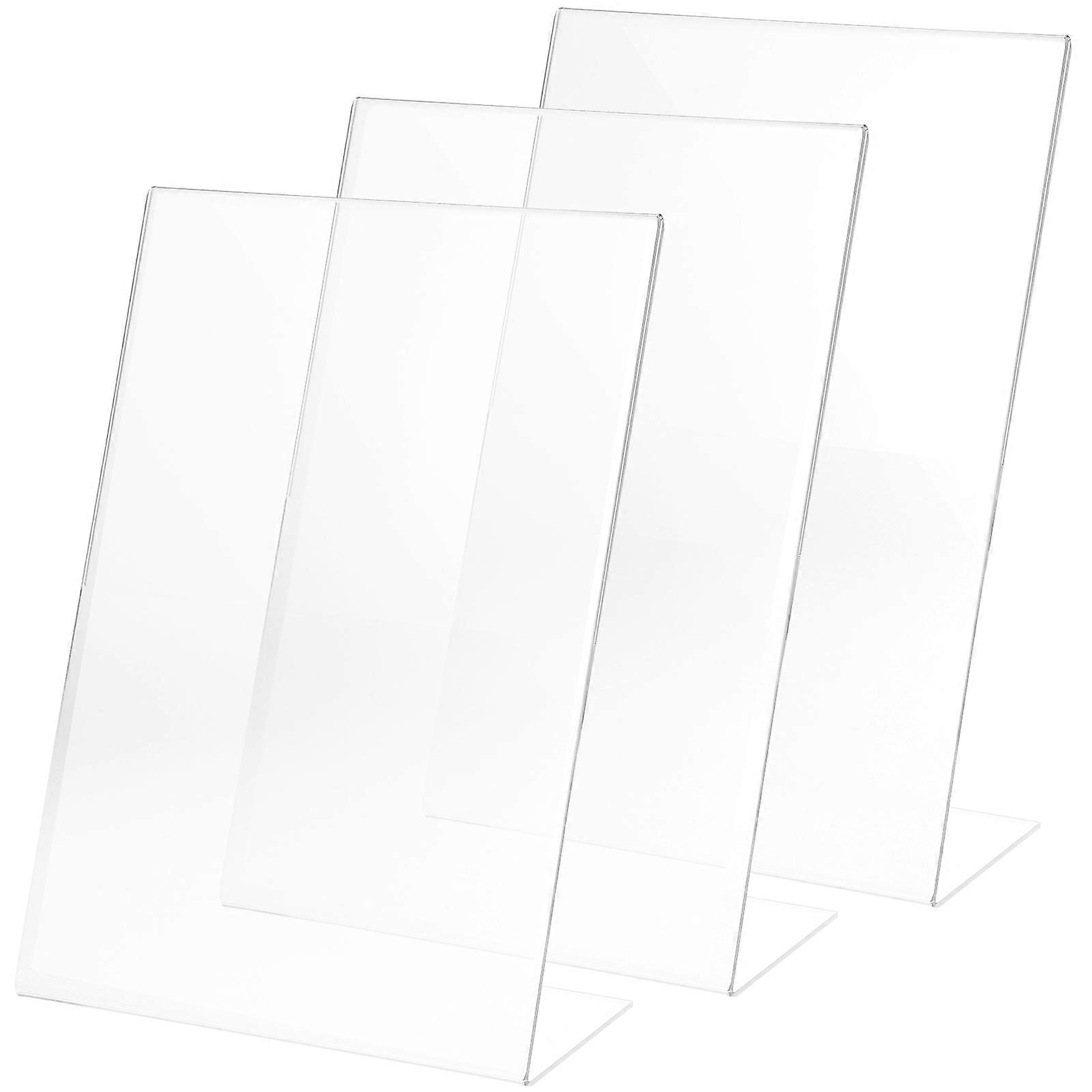 Label Display Stand for Display Including 3Pcs L Sign Holders