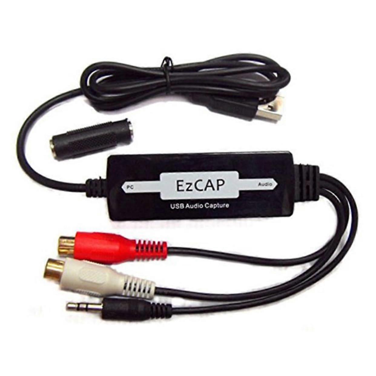 USB Audio Capture Vinyl to Digital Converter with PlugandPlay Setup and Professional Recording Software