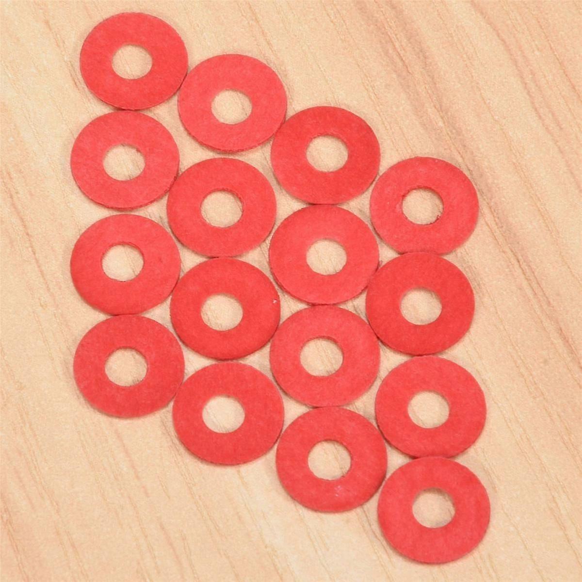 100PCS Red Motherboard Screw Insulating Fiber Washers