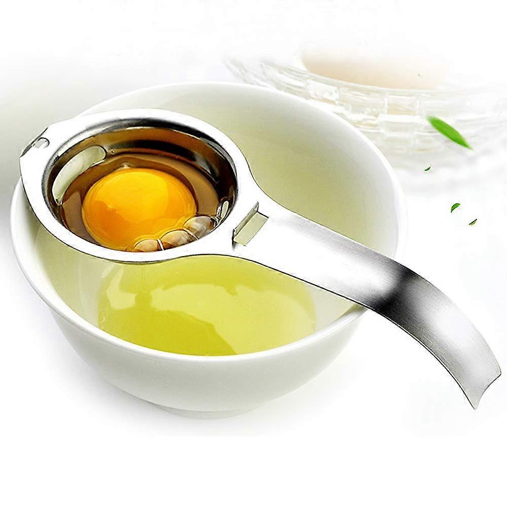 Stainless Steel Egg Separator Tool for Fast Yolk and White Separation, Dishwasher Safe, Silver