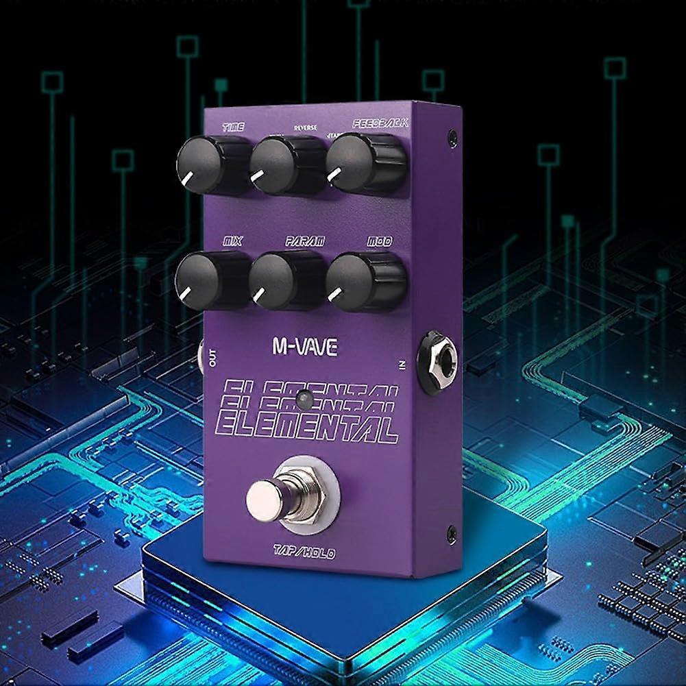 Guitar Delay Pedal with Nine Delay Modes, Tap Tempo Digital Delay, Psychedelic Deep Timbre, DSP Performance