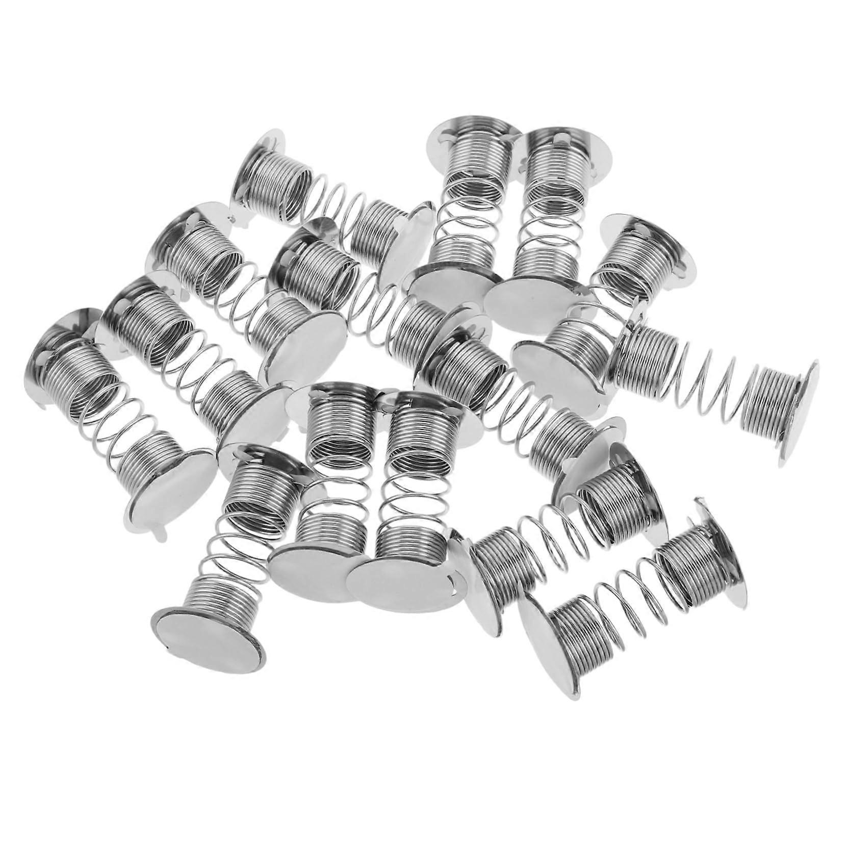 15pcs Metal Spring Base for Bobblehead Dolls, Durable Action Figure Display Stands for Dashboard