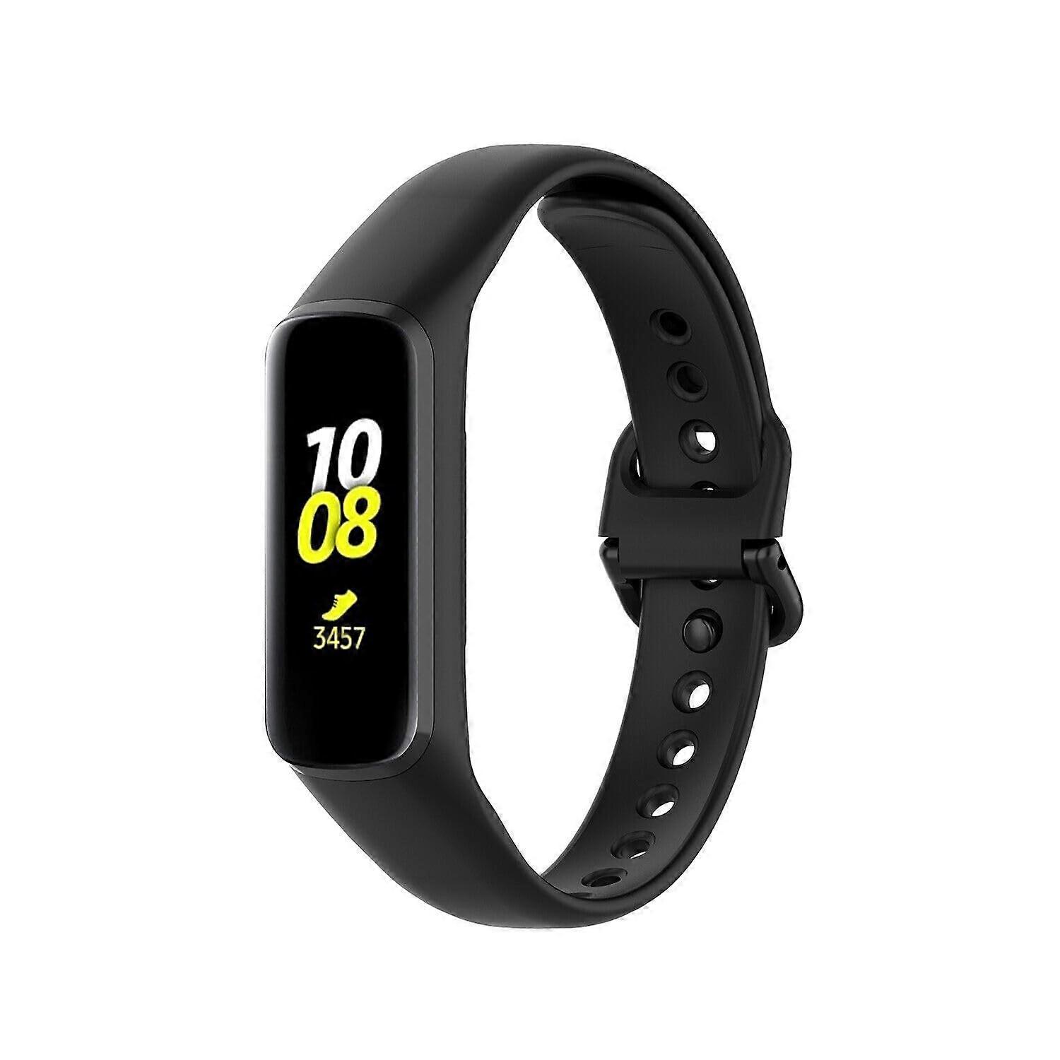Replacement Band for Samsung Galaxy Fit e, Waterproof Silicone Strap Black, Secure and Comfortable Fit