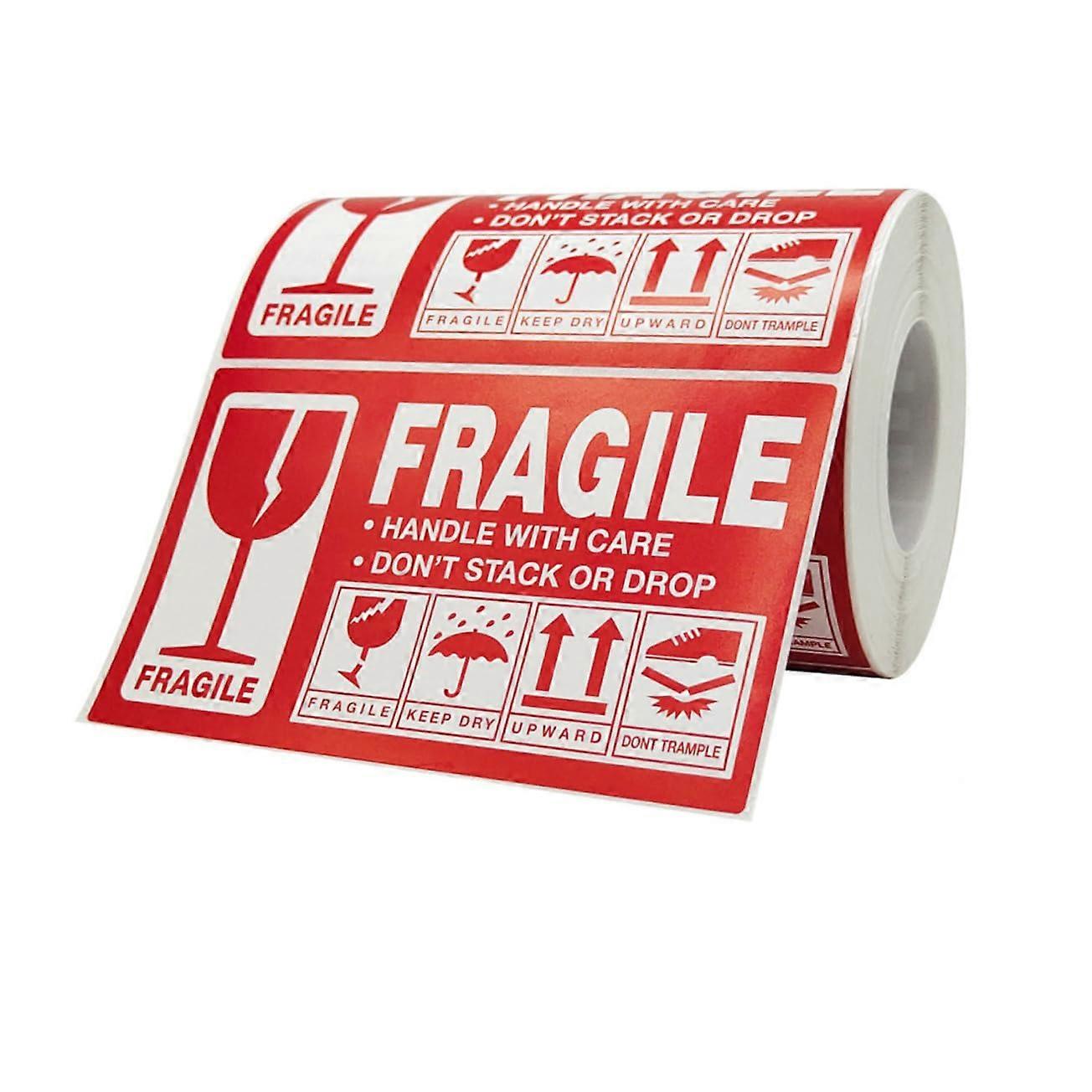 Fragile Stickers for  Boxes, Strong SelfAdhesive Handle with Care Labels for Packages