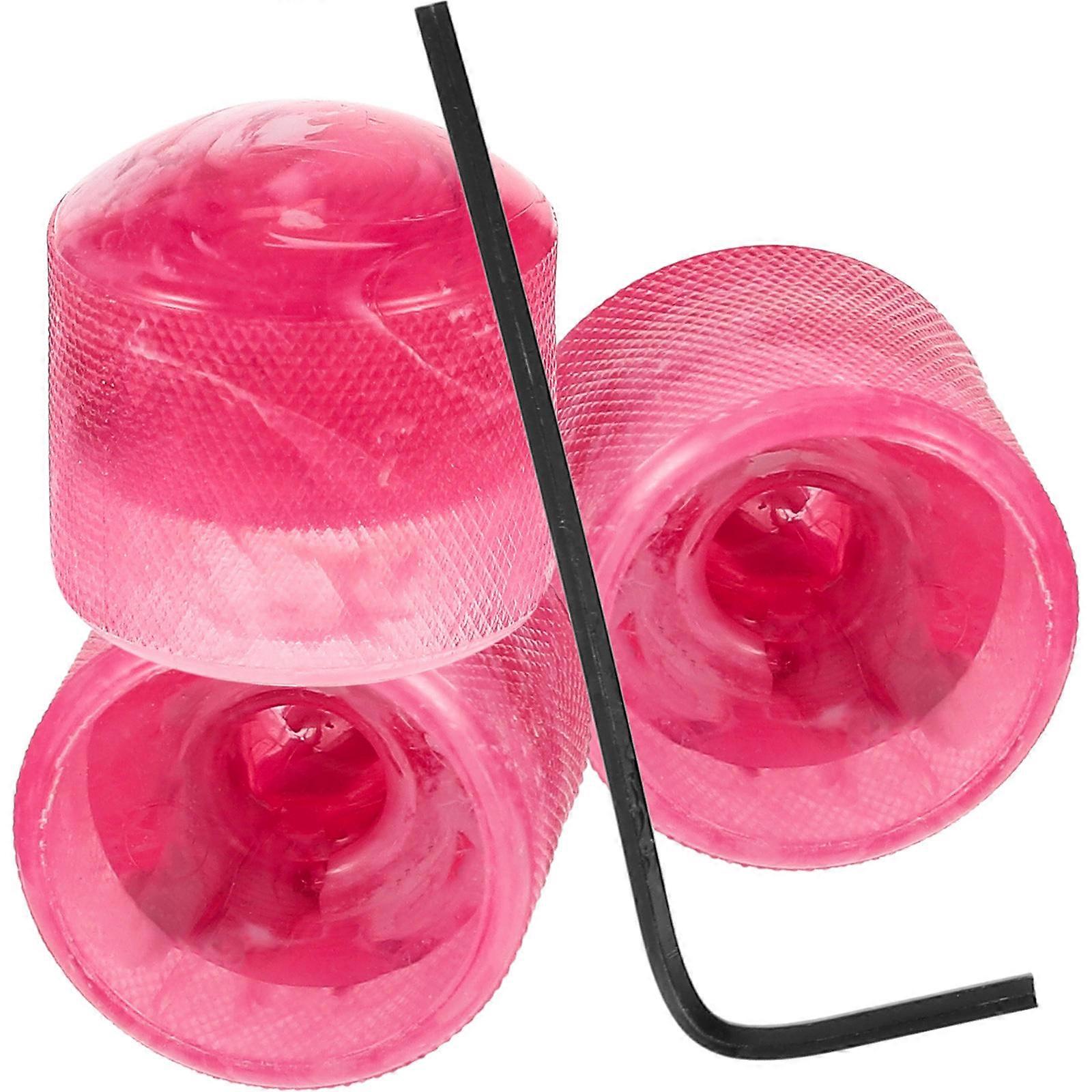 Guitar Volume Knob Electric Guitar Potentiometer Control Knobs Pink Round For 4Pcs