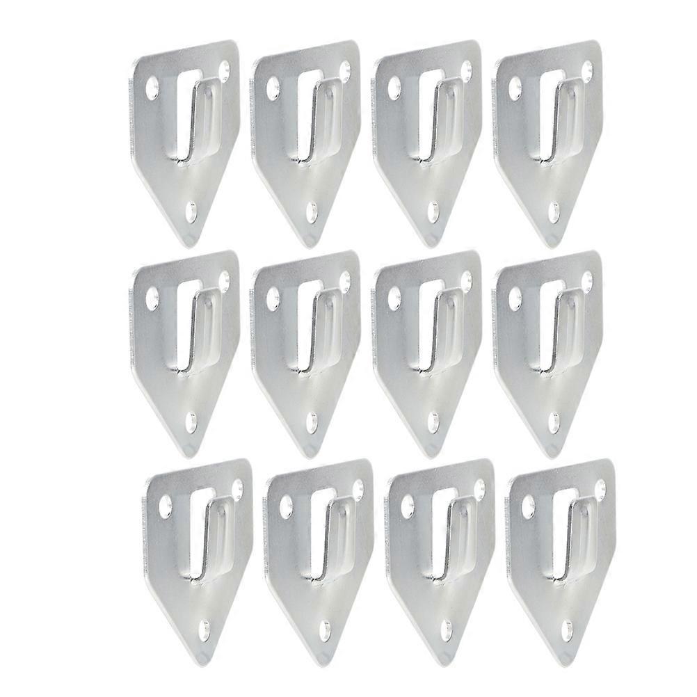 Fire Extinguisher Mounting Bracket Wall Mount Function 45Pcs Silver Iron