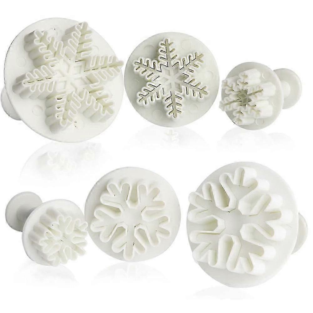 6 PCS Snowflake Biscuit Cookie Cutting Mold Set