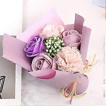 Artificial Rose Bouquet Soap Flower – Valentine’s Day, Birthday Gift for Women, Compatible with Son/Husband Gifting