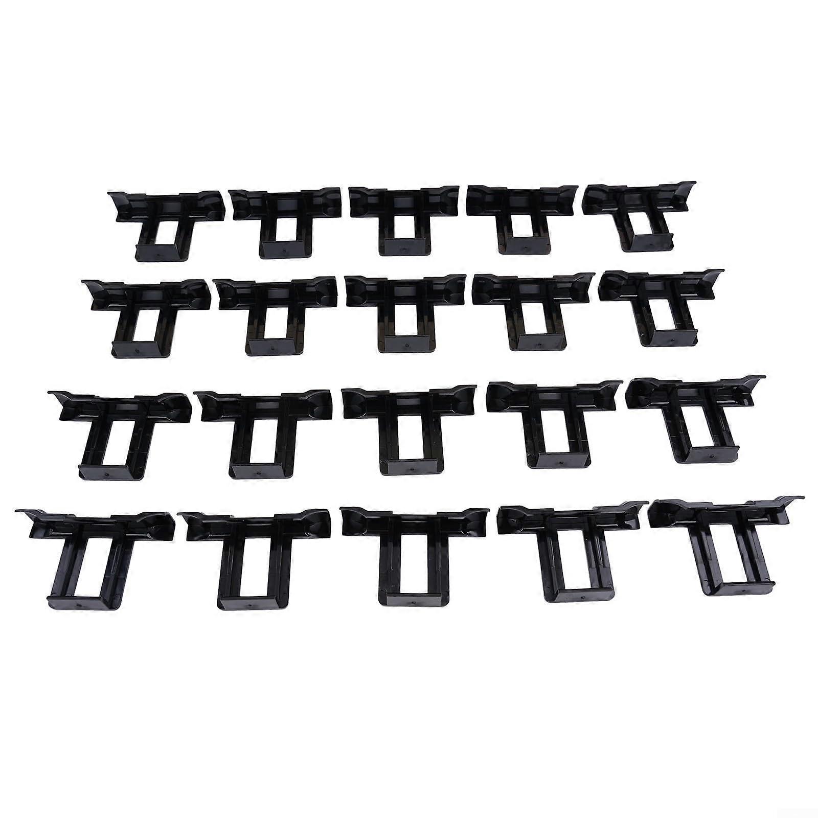 20 Pcs Solar Panel Drainage Clips for PV Modules, AntiAging Plastic, Fits 3040mm Frames