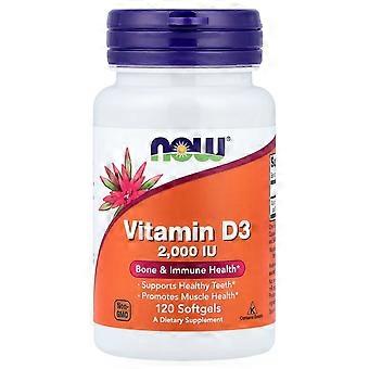 NOW Foods, Vitamin D-3, 50 mcg (2,000 IU), 120 Softgels