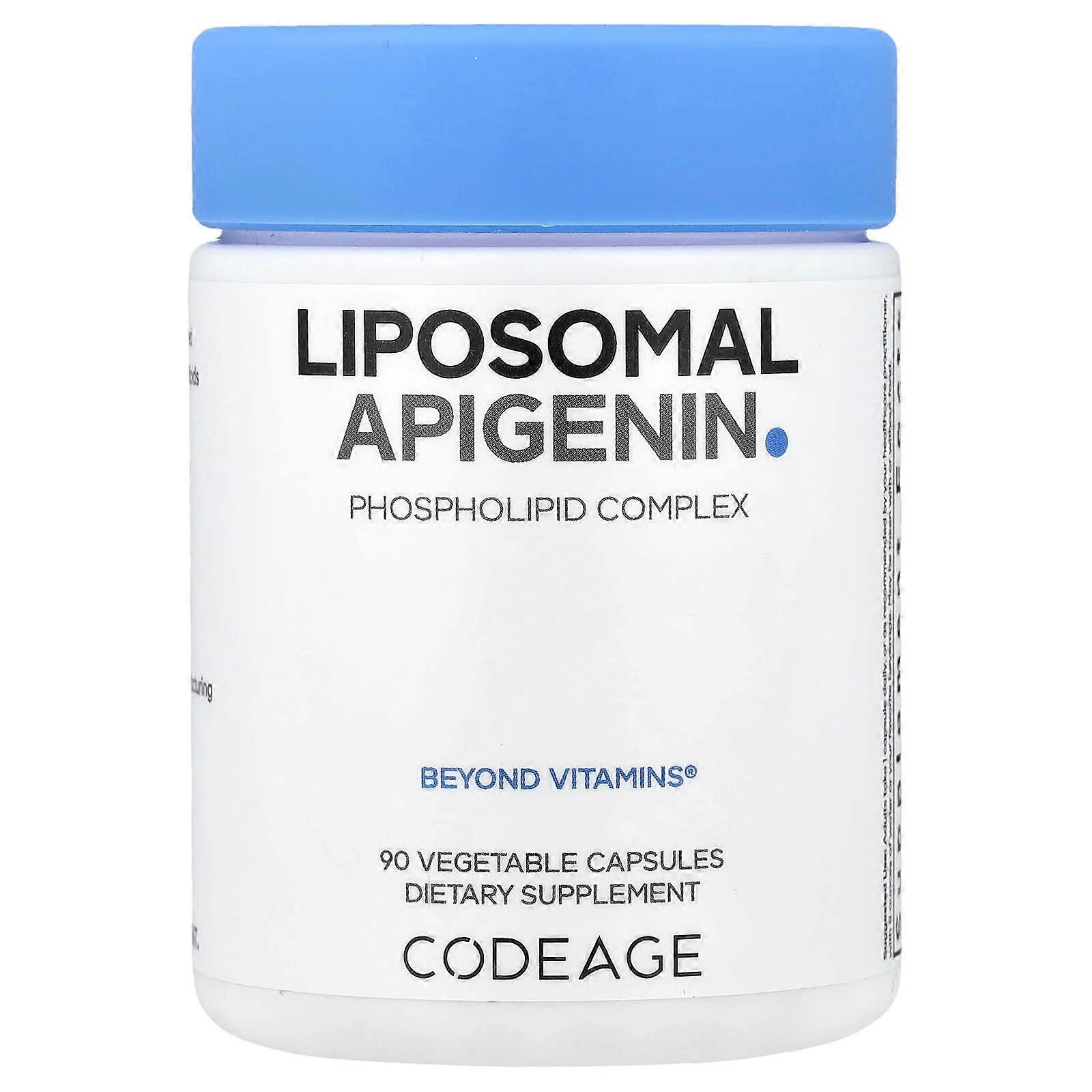 Codeage, Liposomiale, Apigenina, Non-OGM, Vegano, 90 Capsule