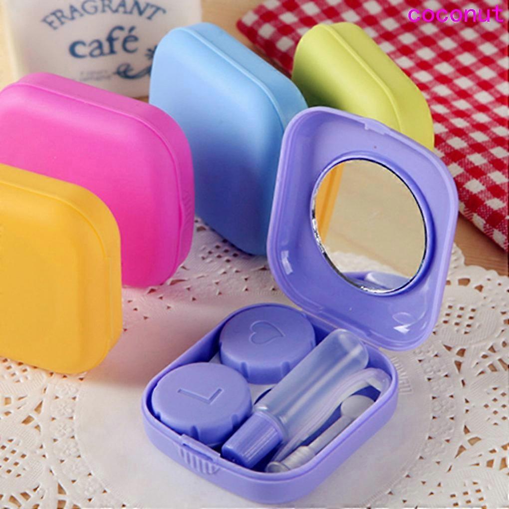 Portable contact lens case storage box