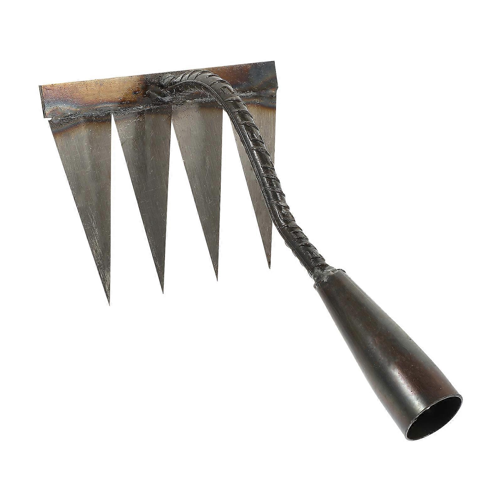 Multi-functional Rake Steel Garden Rake Digging Weeding Rake Cultivation Tool