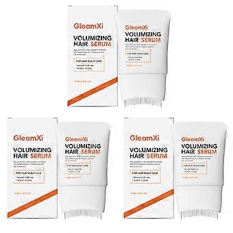 Volumegevend haarserum met ingebouwde borstel, leave-in serum voor dikker haar en hoofdhuidmassager voor mannen en vrouwen