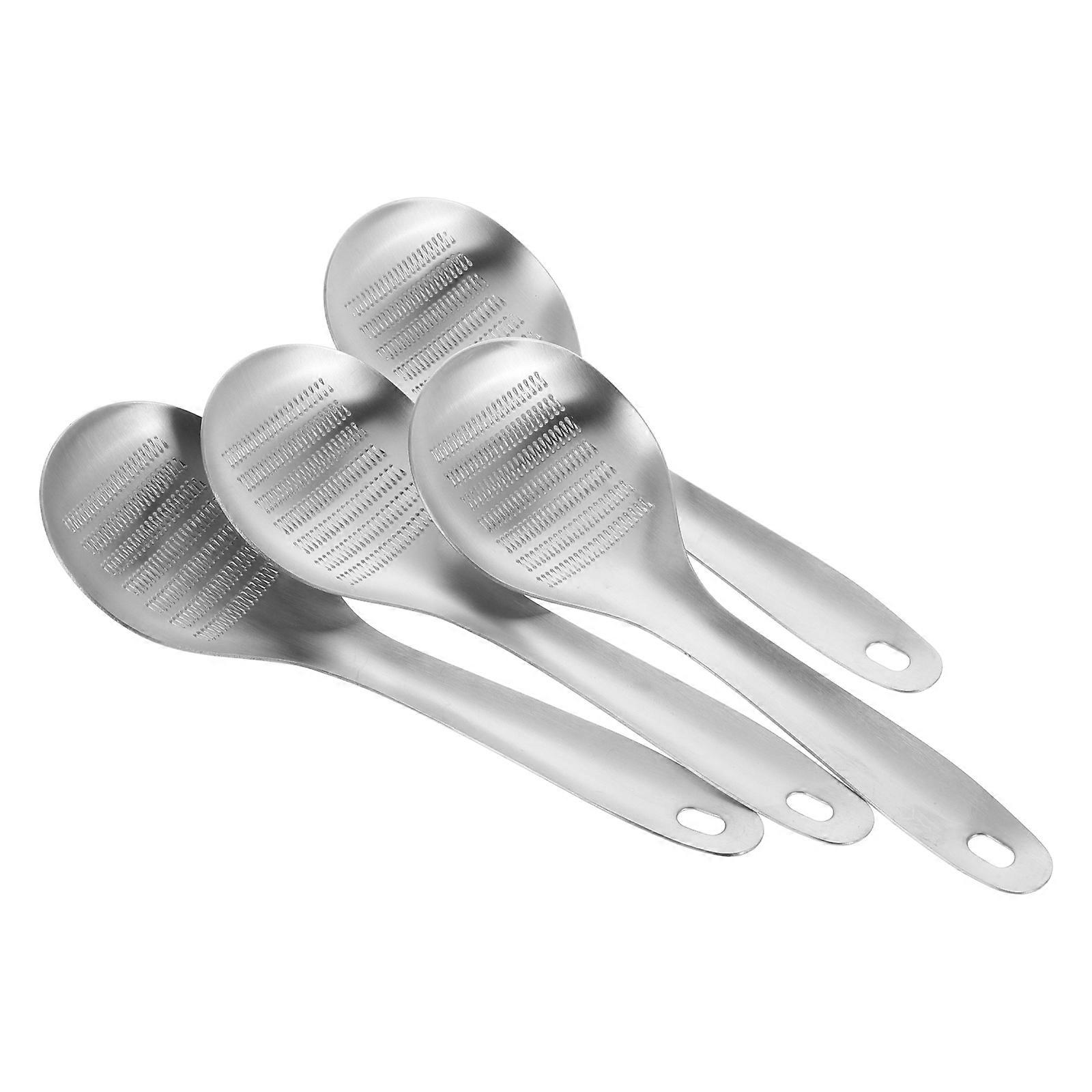 Multipurpose Ginger Spoon Stainless Steel for Kitchen Use 4Pcs Grating Tool