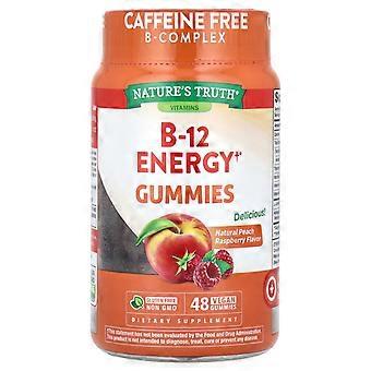 Nature's Truth, B-12 Energy Gummies, Natural Peach Raspberry, 48 Vegan Gummies, 2-Pack