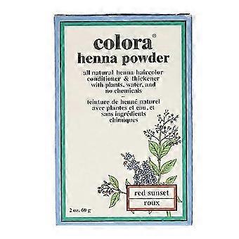 Naturlig økologisk hårfarve rød solnedgangspudder, 60 gram