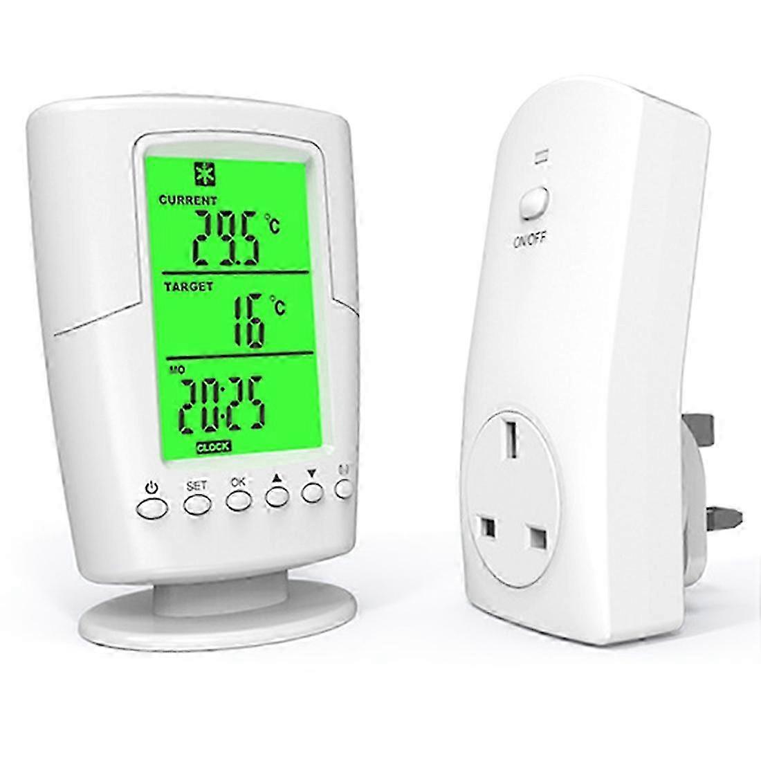 TS-2000 0-60℃ Temperature Control Socket Thermoregulator LCD Display Wireless Heating Cooling Program B Plug