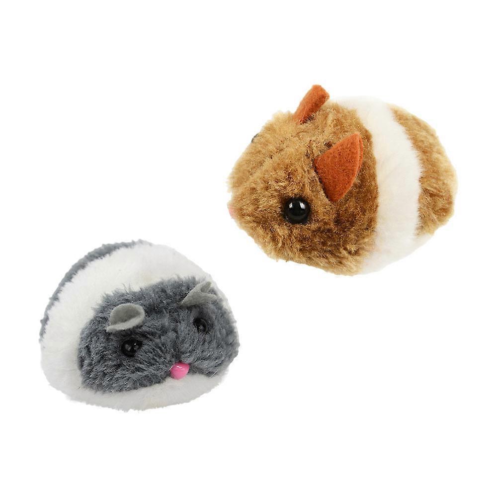 Cat Mouse Toy Plush Mouse Toy for Interactive Play 2Pcs Set