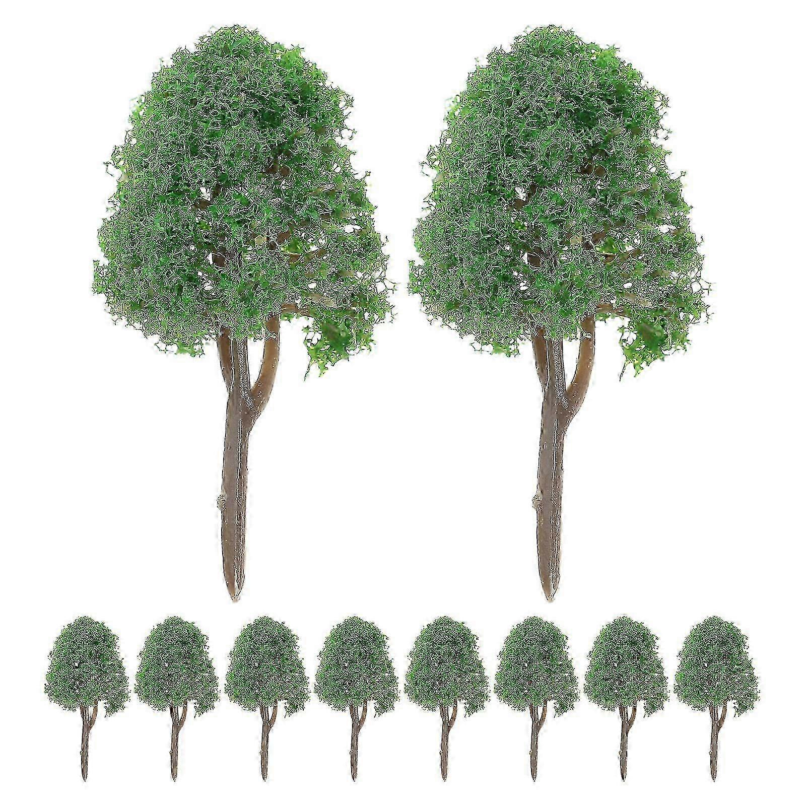 Green Model Tree Roadside Model Supplies for Landscape Use with 20Pcs
