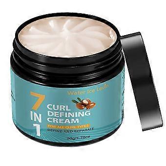 7 in 1 Curl Defining Cream, Long-Lasting Hold Curl Cream for Enhanced Waves and CurlsLightweight and Anti-Frizz Moisturizing Hair Mask for All Curly H