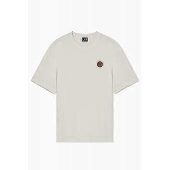 Men's EA7 Emporio Armani Ea7 | Emporio Armani 7x000454 Af16548 Core Stitch Circle Badge Logo Half Sleeve T-shirt - Cream
