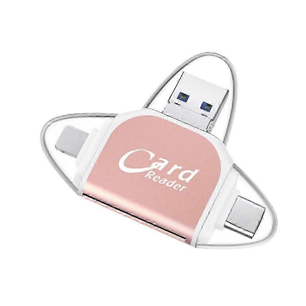 Multifunctional card reader with fast USB 2.0 data transfer, universally compatible with iPhone, Android, PC and Mac