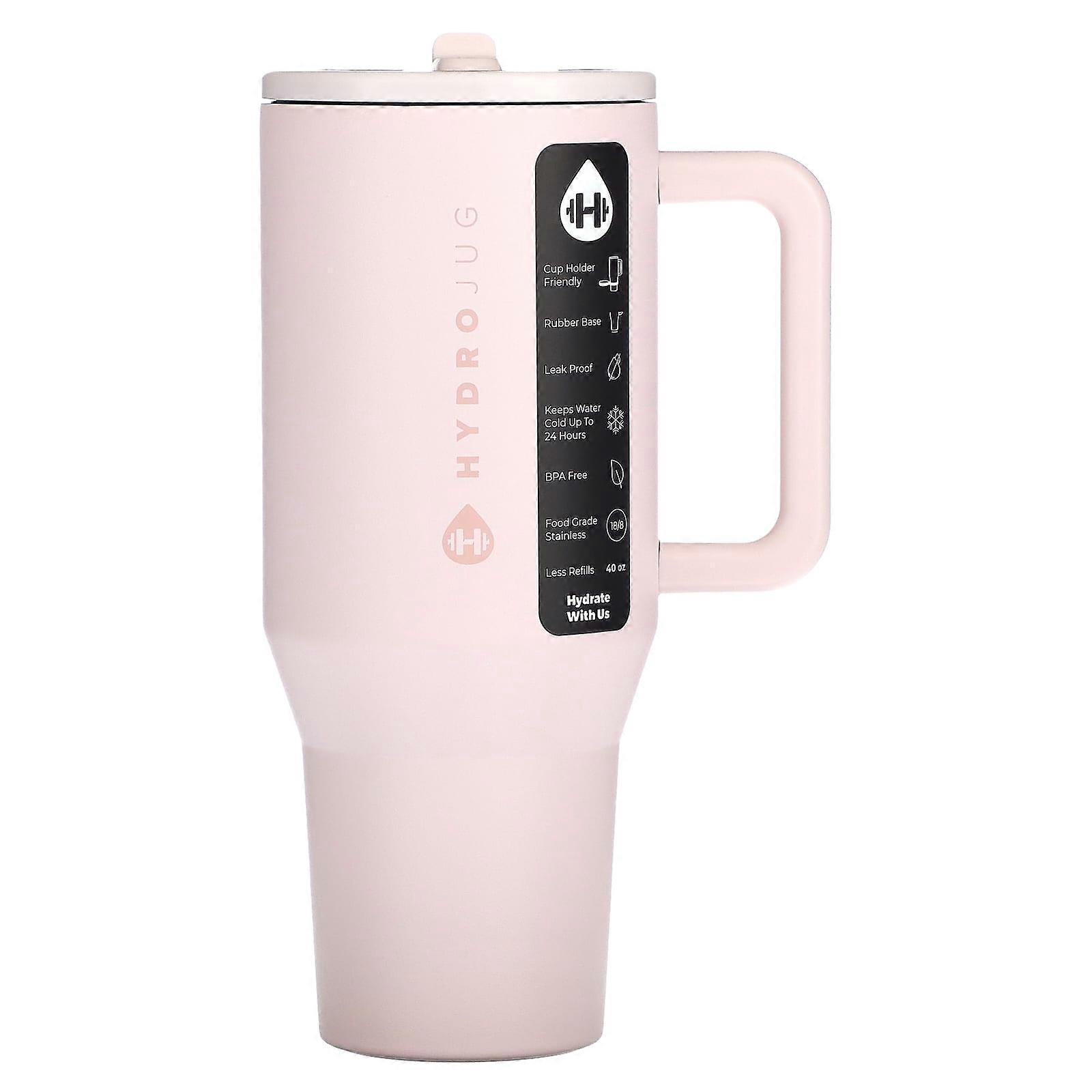 HydroJug, Reisebecher, Rosa Sand, 1,18 l