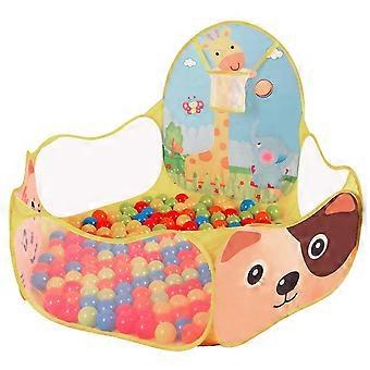 Baby Ball Pool Baby Play Tenda Portátil Baby Ball Ocean Pool E Basquete Hoop Animal Theme